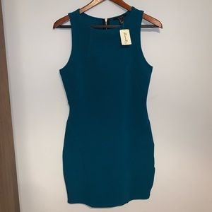 Teal bodycon dress